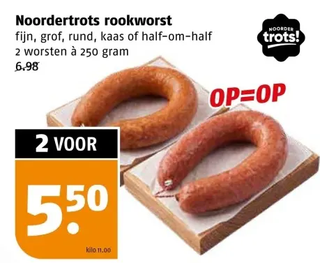 Aanbieding: rookworst