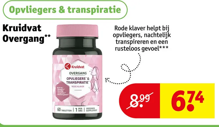 Aanbieding: Kruidvat Overgang Opvliegers & Transpiratie