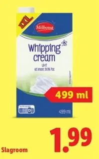 Aanbieding: Slagroom