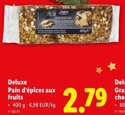 Offre: Deluxe Pain d'épices aux fruits