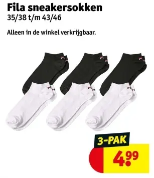 Aanbieding: Fila sneakersokken