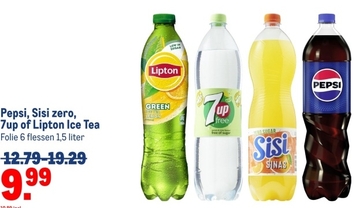 Aanbieding: Pepsi, Sisi zero, 7up of Lipton Ice Tea