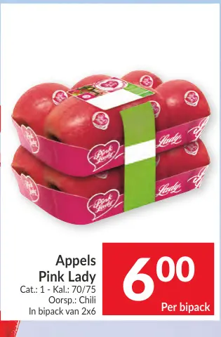 Promotie: Appels Pink Lady