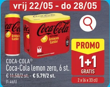 Promotie: Coca-Cola lemon zero