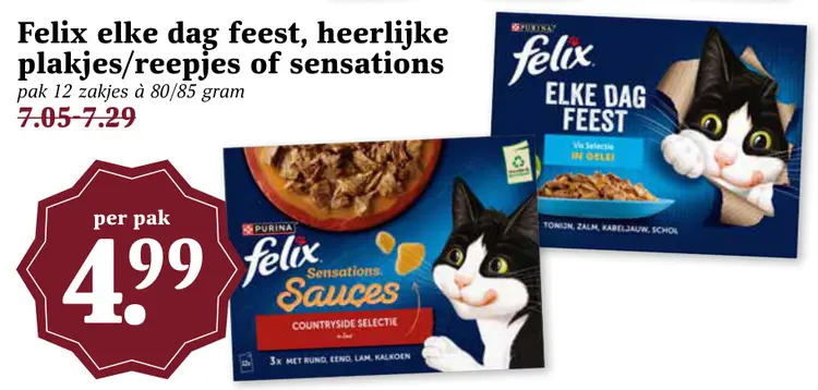 Aanbieding: Elke dag feest, heerlijke plakjes/reepjes of sensations