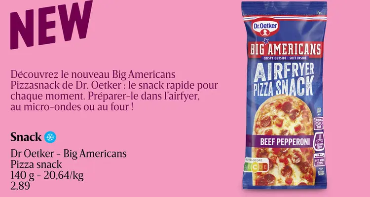 Offre: Big Americans Pizzasnack