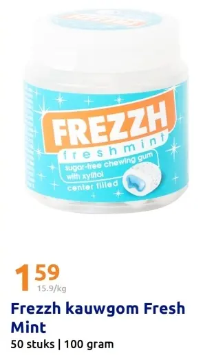 Aanbieding: Frezzh kauwgom Fresh Mint