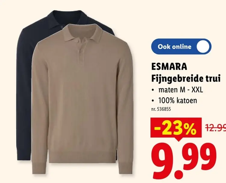 Promotie: Fijngebreide trui