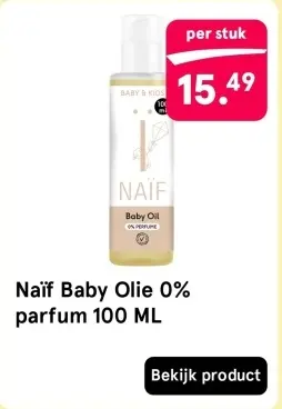 Aanbieding: Naïf Baby Olie