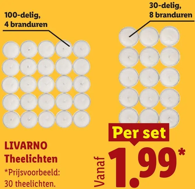 Aanbieding: Theelichten