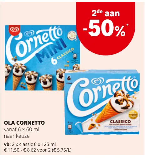 Promotie: Cornetto