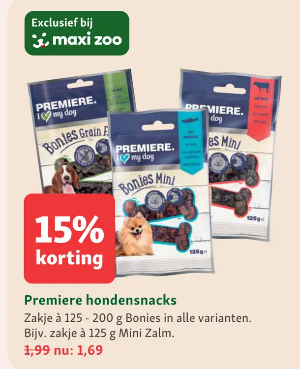 Aanbieding: Premiere hondensnacks