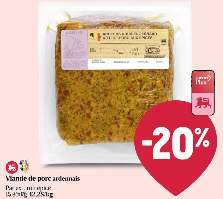 Offre: Viande de porc ardennais