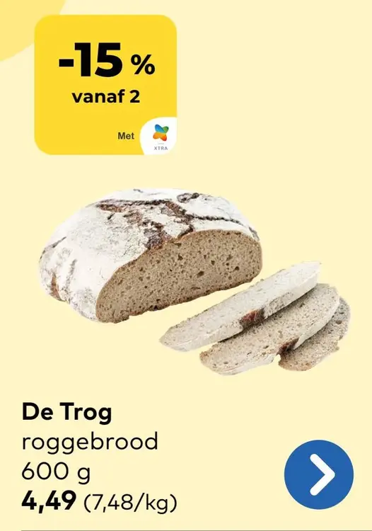 Promotie: De Trog roggebrood