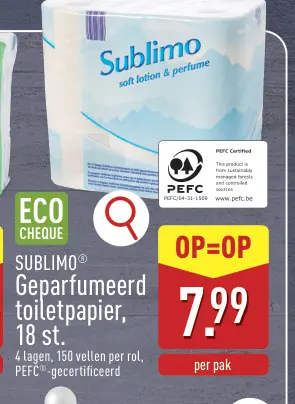 Aanbieding: Geparfumeerd toiletpapier