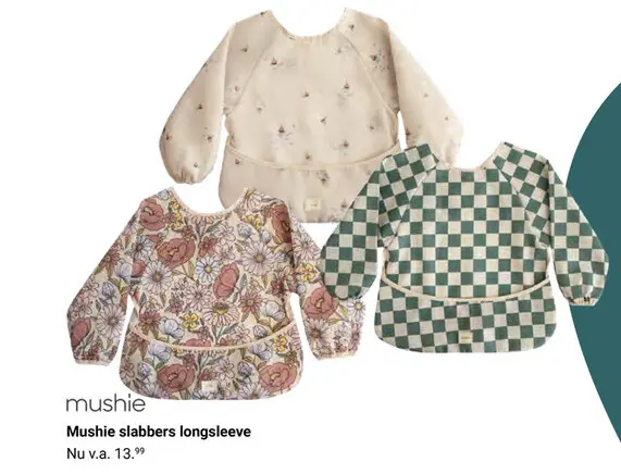 Aanbieding: Mushie slabbers longsleeve