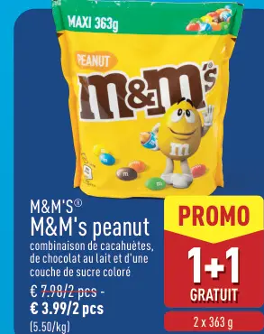 Offre: M&M's peanut
