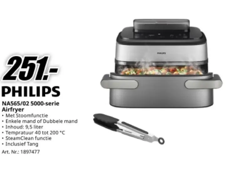 Aanbieding: Philips NA565/02 5000-serie Airfryer