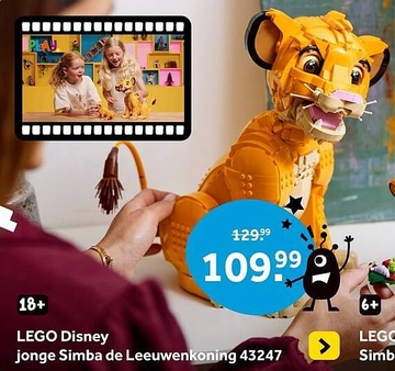 Aanbieding: LEGO Disney jonge Simba de Leeuwenkoning 43247
