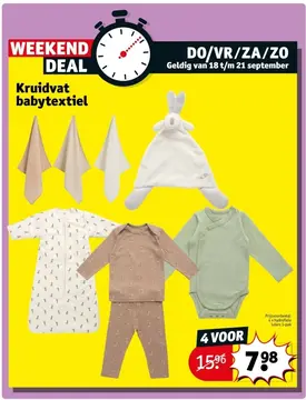 Aanbieding: Kruidvat babytextiel