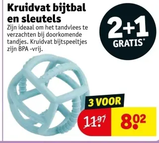 Aanbieding: bijtbal en sleutels