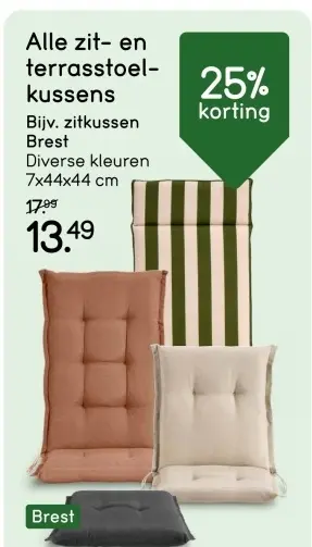 Aanbieding: Zitkussen Brest