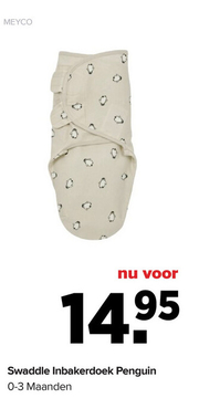 Aanbieding: Swaddle Inbakerdoek Penguin