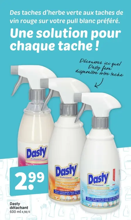Offre: Dasty détachant