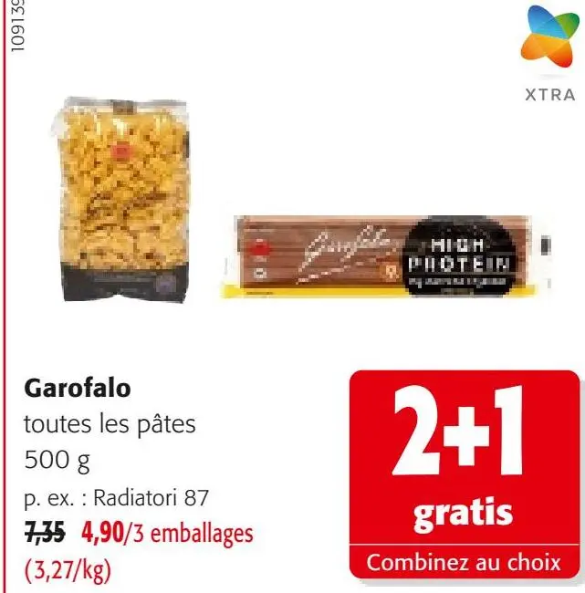 Offre: toutes les pâtes
