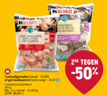 Aanbieding: Cocktailgarnalen / garnaalstaarten