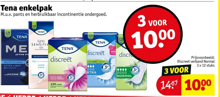Aanbieding: Tena enkelpak
