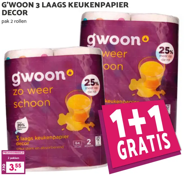 Aanbieding: 3 laags keukenpapier decor