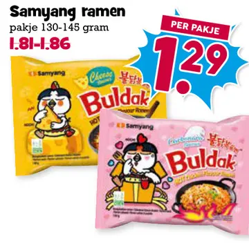 Aanbieding: Samyang ramen