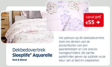 Aanbieding: Dekbedovertrek Sleeplife® Aquarelle