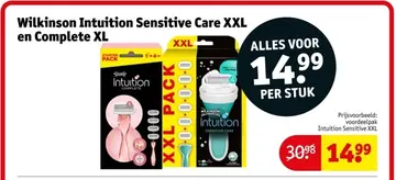 Aanbieding: Wilkinson Intuition Sensitive Care XXL en Complete XL