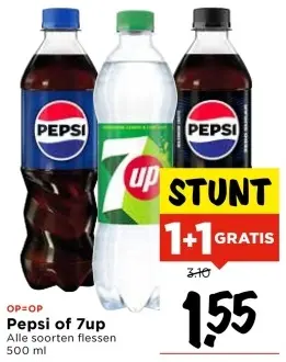 Aanbieding: Pepsi of 7up