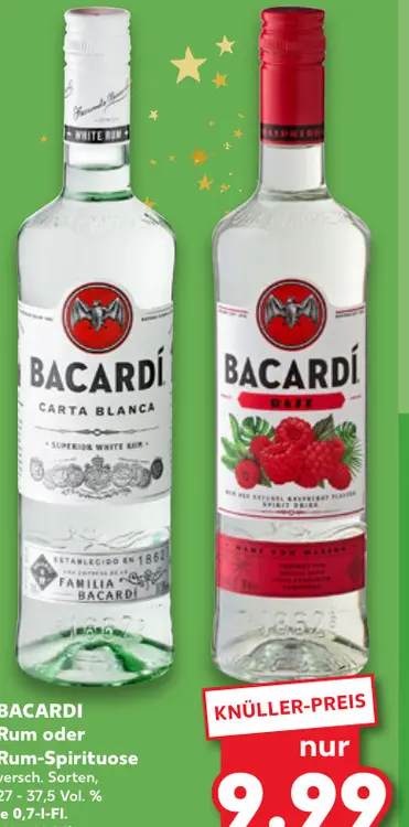 Aanbieding: BACARDI Rum oder Rum-Spirituose