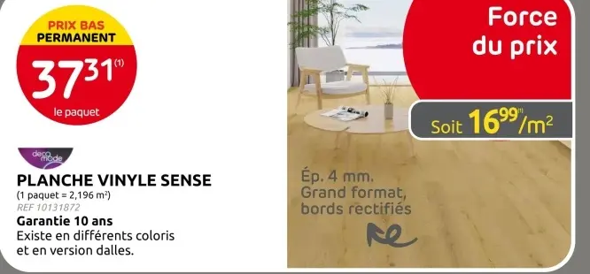 Offre: Planche vinyle sense