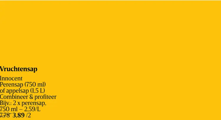 Promotie: Vruchtensap