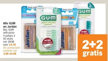 Aanbieding: GUM en Jordan soft-picks
