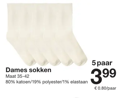 Aanbieding: Dames sokken