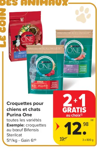 Offre: Croquettes pour chiens et chats