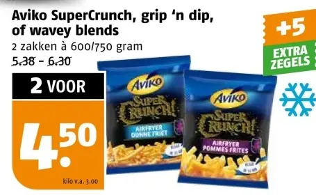 Aanbieding: SuperCrunch, grip 'n dip, of wavey blends