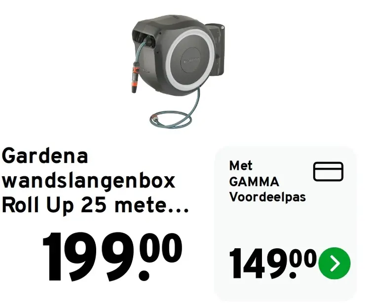 Aanbieding: Wandslangenbox Roll Up 25 meter