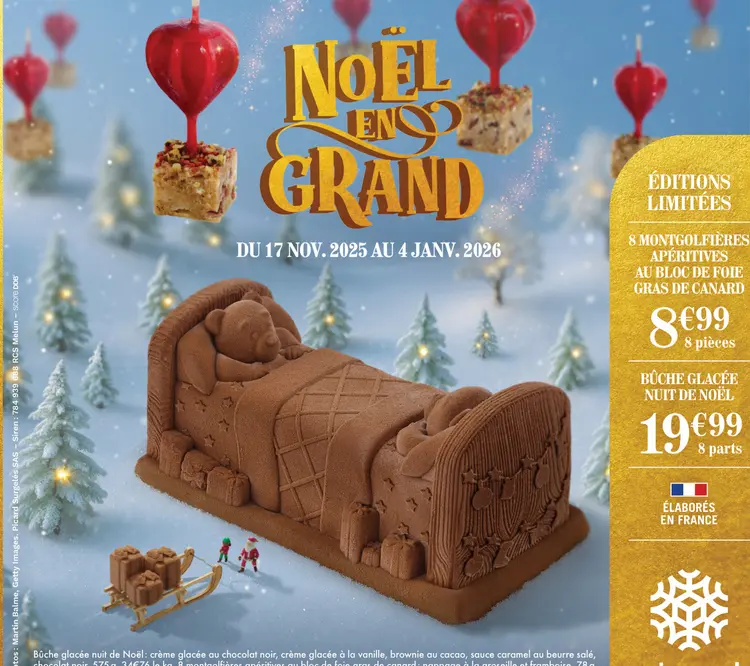 Offre: Bûche glacée nuit de noël