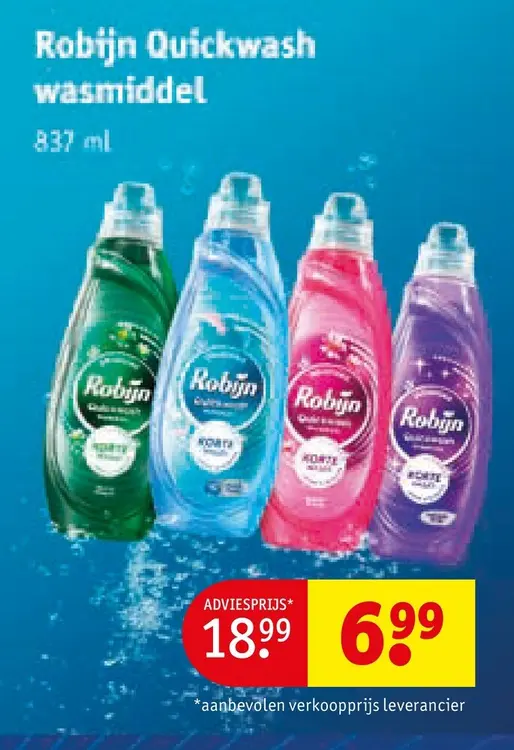 Aanbieding: Quickwash wasmiddel