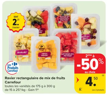 Offre: Ravier rectangulaire de mix de fruits