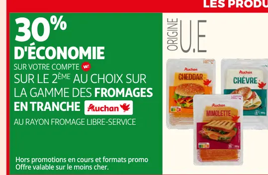Promotie: Fromages en tranche