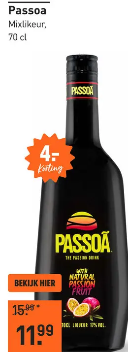 Aanbieding: Passoa 70CL