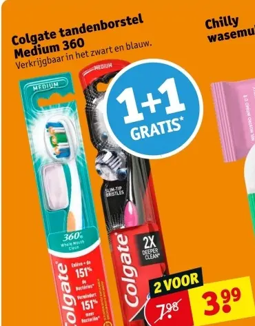 Aanbieding: Colgate tandenborstel Medium 360
